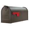 Gibraltar Mailboxes Elite Medium Capacity Galvanized Steel Bronze, Post-Mount Mailbox,