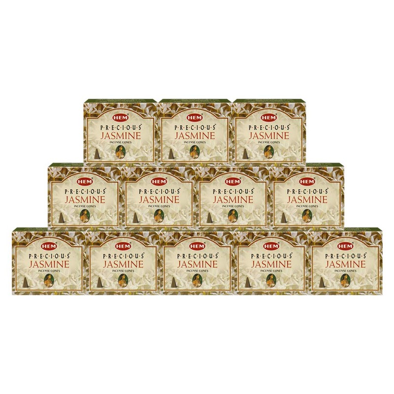 Precious Jasmine Incense Cones And Cone Incense Burner Bundle Insence
