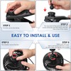 XOOL 12V 6'' Car Fan, Clip Fan 360 Degree Rotatable