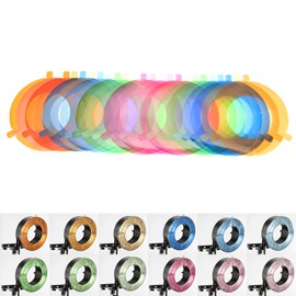 Godox R200-CF Colour Filter Set Colour Films Gel Colour Filter Colour Gels for Photographers for GODOX R200 Ring Flash Head Special Accessory for AD200 AD200 Pro