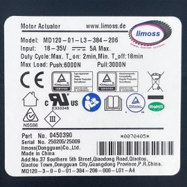 Limoss 450390 Motor Actuator Model MD120-01-L3-384-206 for Recliner Lift Chairs