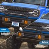 Wsays Bronco Front License Plate Bracket Steel License Plate Frame