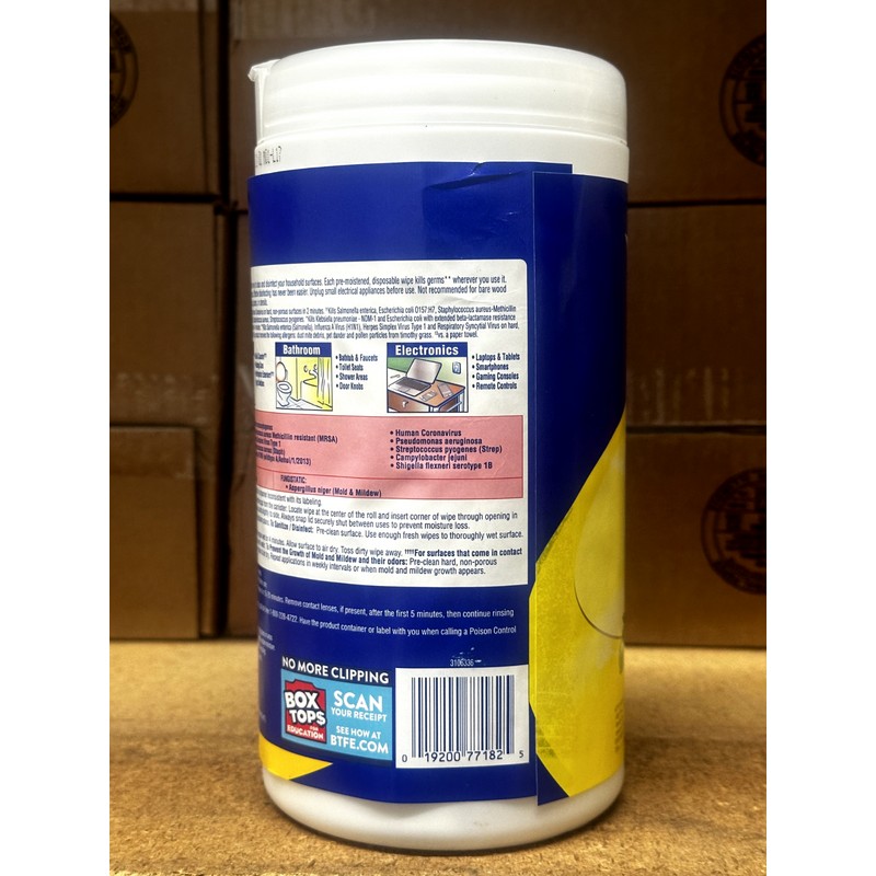 LYSOL disinfecting wipes 80ct 1x lemon & lime blossom scent