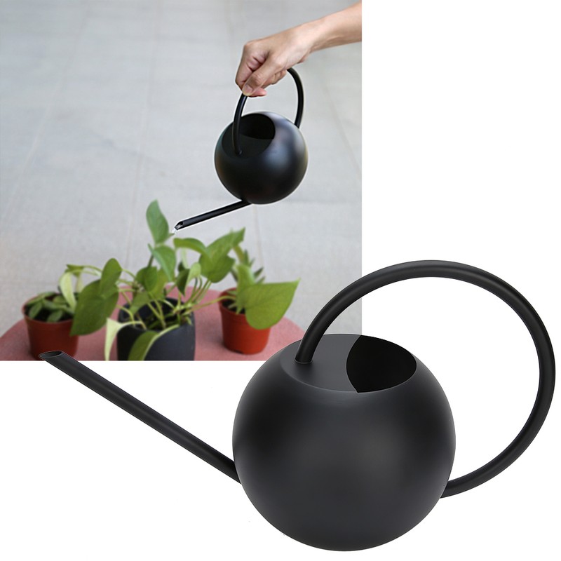 1L Stainless Steel Practical Long Mouth Watering Cans Household Houseplant