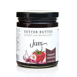 Sutter Buttes Smoky Tomato Chipotle Spicy Jam – 11.25 oz Jar – Sweet & Spicy Gourmet Spread for BBQ, Burgers, Sandwiches, Cheese Boards, and Cooking