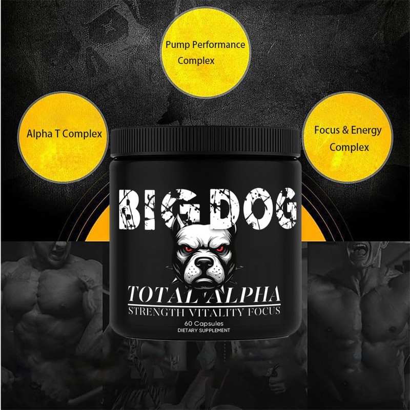 Big Dog 3-in-1 Total Alpha Blend for Men, Non-GMO -