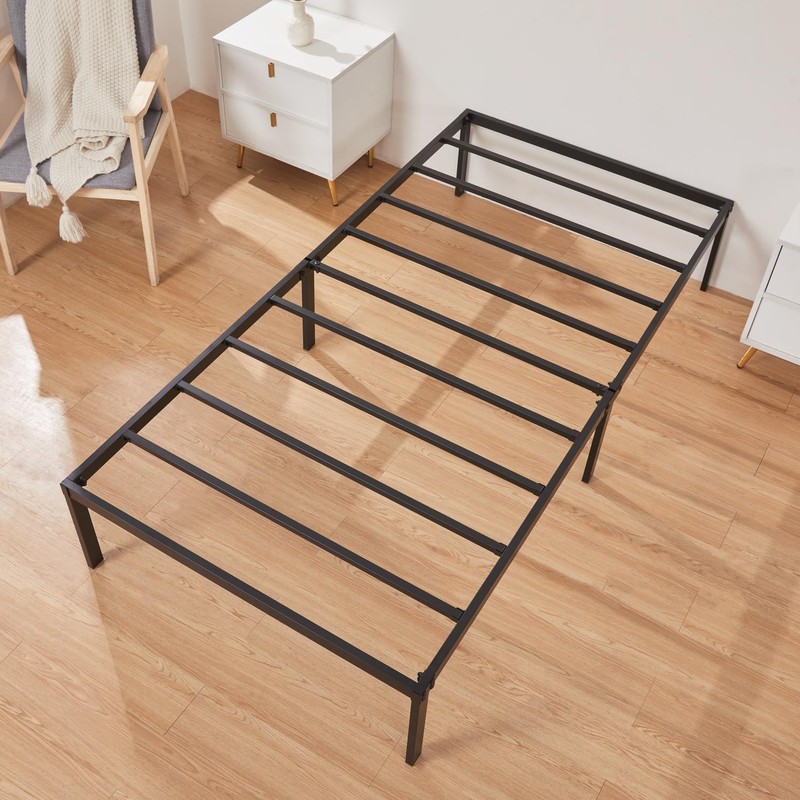 Heavy Duty Metal Bed Frame Twin Size 38" W 75"