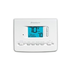 Braeburn 2220NC Thermostat, Builder Series 5-2 Day Programmable, Up to 2 Heat/1 Cool Conventional or Heat Pump w/Large Display by Braeburn