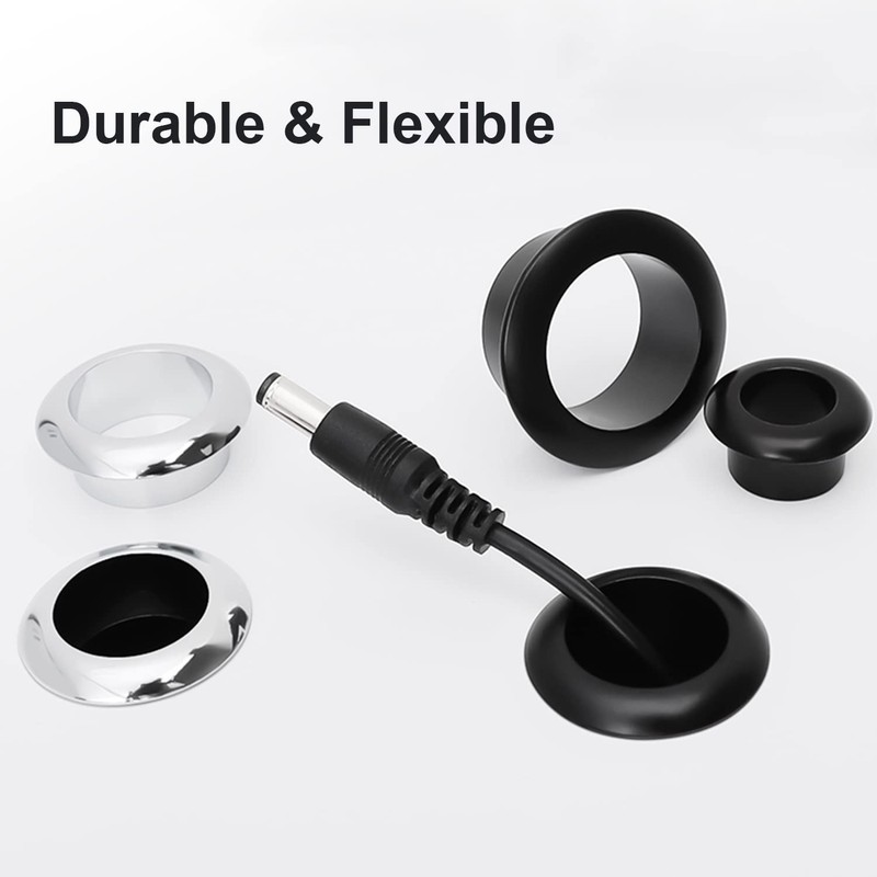 Qrity Cable Grommet Desk Plastic Cable Pass Diameter 35 mm