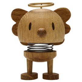 Hoptimist - Scandinavian Design - Christmas Figurine - Small Angel Bumble - Height: 7.5 cm - Oak