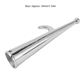 34mm Boat Hook Head 316 Stainless Steel Rust Resistant Boat Hook Durable Marine Hook End Replacement Attachment for Docking Mooring Yacht