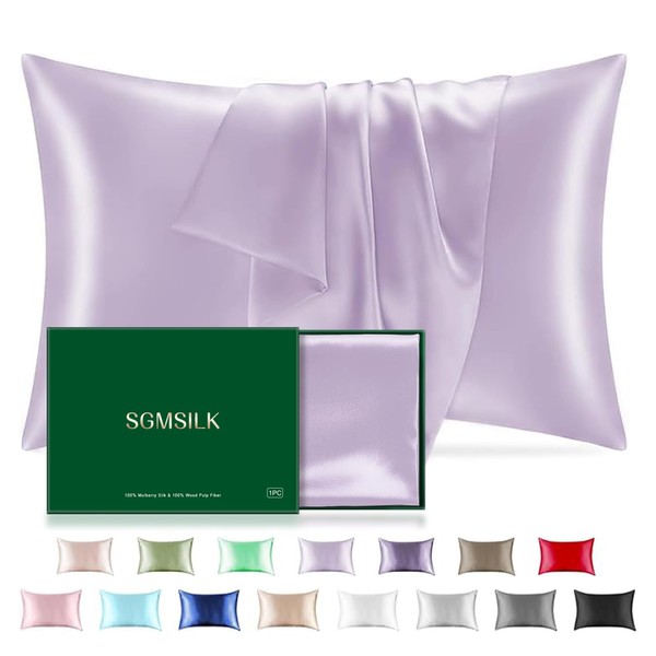 SGMSILK Mulberry Silk Pillowcase for Skin and Hair Health, Luxury