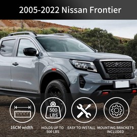 6" Side Step Running Boards for - 2005-2023 Nissan Frontier Crew Cab Sliver & Black, Fit for Nissan Frontier Running Boards Aluminium Nerf Bars, Side Steps for Truck