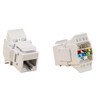 Primex Suttle Tool-Less CAT6 Data Jack with 3 Color-Coded Bezels
