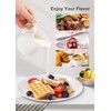 Nucookery 8 Oz Classic White Fine Porcelain Creamer with Handle,Small