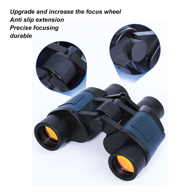60x60 Binoculars Multilayer Coating High Definition Red Film Binoculars for