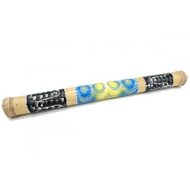 Sacred Essence Bamboo Rainmaker Rainstick 80cm - Hand Painted, Extra Wide
