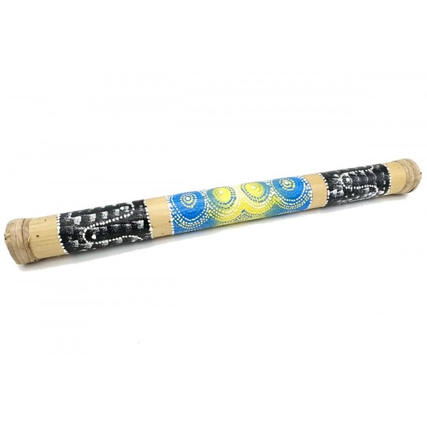Sacred Essence Bamboo Rainmaker Rainstick 80cm - Hand Painted, Extra