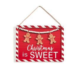 Giftcraft Christmas Wall Sign, 10.25-inch Height, Multicolor, Christmas, Home Décor, Holiday Tradition