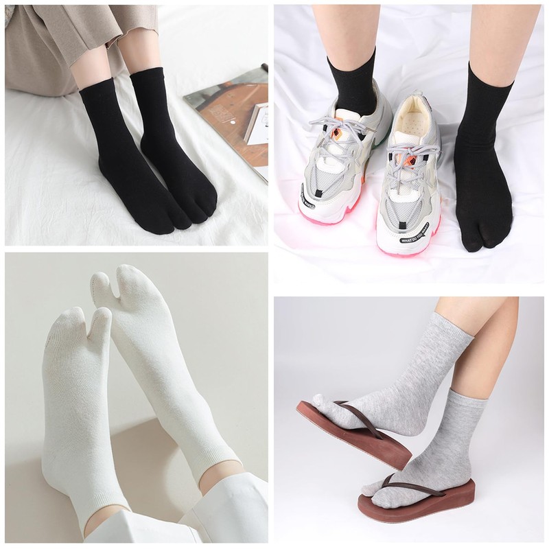 HDGSAFD 6 Pairs Toe Socks, Toe Socks, Flip Flop Socks,