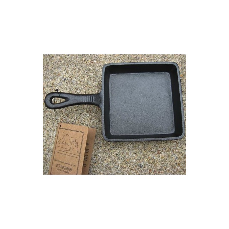 Old Mountain Square Single Serve Cast Iron Skillet - Preseasoned
