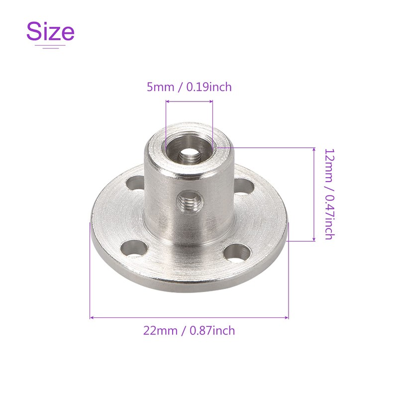 DMiotech 2 Pack 5 mm Inner Diameter H12 x D10