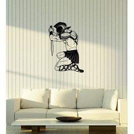 Vinyl Wall Decal Roman Gladiator Ancient World Warrior Boys Room Interior Stickers Mural Large Decor (ig5686)