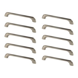 Gedotec Sofia Chest of Drawers Handles, Modern Bow Handles, 160 mm, Kitchen Furniture Handles, Stainless Steel Look, Aluminium Handle for Cabinet & Furniture Doors, Pack of 10 - Design Cabinet Handle