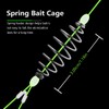 Dyxssm Spring Bait Cage Trap Fishing Hooks, Drum Spring Feeder