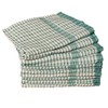 Textiles Direct Wonderdry Tea Towels Green Pack of 10 100%