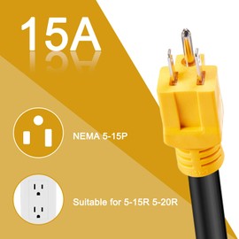 Toptozl Dryer Adapter Cord NEMA 5-15P to 14-30R Power Adapter, Heavy Duty STW 10AWG, 3 Prong Home Outlet Male to 4 Prong 120V Dryer EV Charger Female, 12 Inch, ETL Listed