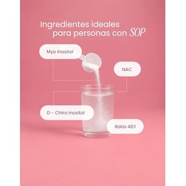 nutriADN – Myo & D-Chiro Inositol + NAC – Suplemento para Mujeres 60 Dosis – Myo Inositol, D-Chiro Inositol y Nac