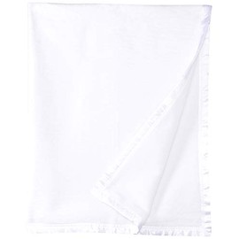 Sweet Dreams Bassinet Cotton Fleece Blanket, White