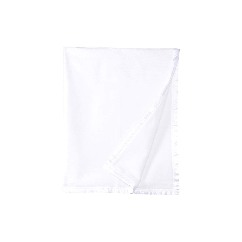 Sweet Dreams Bassinet Cotton Fleece Blanket, White