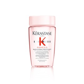 KÉRASTASE Genesis - Bain Hydra-Fortifiant - Shampoing Fortifiant Anti-Chute - Purifie & Renforce - Aminexil - Edelweiss & Racine de Gingembre - Cheveux Fins & Fragiles Sujets À La Chute - 80 ml