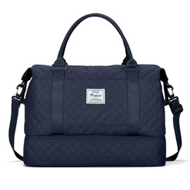 Travel Duffel Bag with Shoes Compartment, Overnight Weekender Bags for Women,Carry on Personal Item Bag