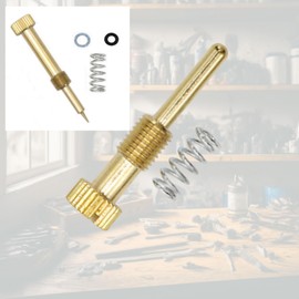 Easy to Fuel without Tools Mikuni VM22 Carburetor Air Mixture Pilot Adjusting Screw Adjuster XTZ TT-R SR400 YB125 CBR ZX-R Ninja GSX-R FL FX XLH (Set of 2 Air Screws and Idling Screws)