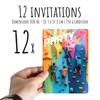 PACKLIST Birthday and Party Invitation Cards – 12 Customizable Climbing-Themed