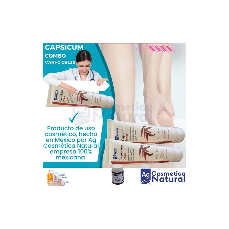 Pack 2 Cremas Neuropatia Diabetica Capsicum + Varic-gel 30gr