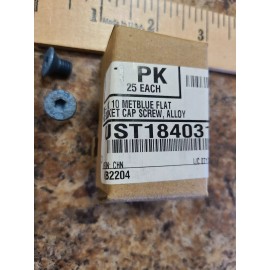 Unbranded (25 Pack)  UST184031 / M6 Size, 10mm L, 1mm Pitch Metric Blue Flat Head