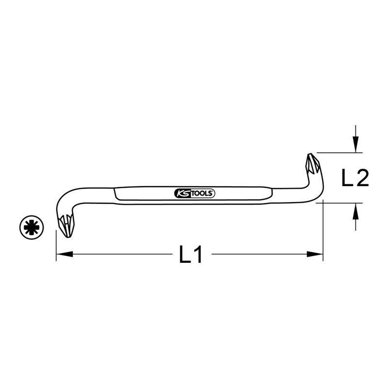 KS Tools 151.2683 Allen Key PZ1-PZ2