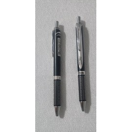 Pentel Pen EnerGel Liquid Gel Alloy RT Retractable .7mm Black Barrel & Ink Pentel LOT 2