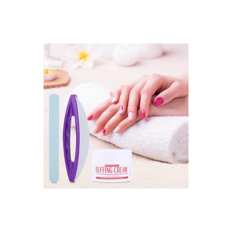 Kit de Pulido de Uñas, Herramientas de Manicura Profesional con