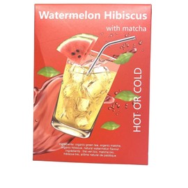 Generic Iced Tea Cold Brew WATERMELON HIBISCUS GREEN w/Matcha 25 Pyramids by Harmony Organic