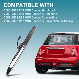 Car Rear Trunk Lid Release Tailgate Opening Switch Compatible with 2002-2008 Mini Cooper 1.6L R50 R52 R53, Trunk Handle Replacement 51137074020
