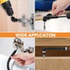 21Pcs Right Angle Drill Attachment Set Include 2Pcs Flexible Drill