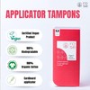 Rose Organic Tampons - Super, Cardboard Applicator, 100% Organic Cotton