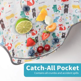 Jolik Jolik 3 Pack baby long sleeve bib,Toddler Waterproof Bibs Smock with Pockets (6-24 Months)