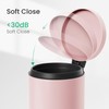 Cesun 1.2 Gallons Small Pink Trash Can, Bathroom Garbage Can