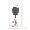 kwmobile Key Yo-Yo with ID Clip – Key Ring Extendible